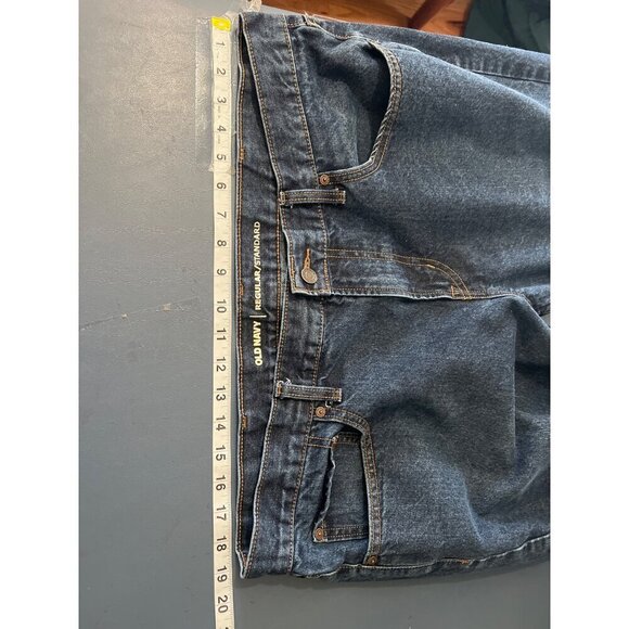 Old Navy Mens Jean 38X34 Regular/Standard Fit Dark Wash Denim Cotton Blend - Picture 5 of 10